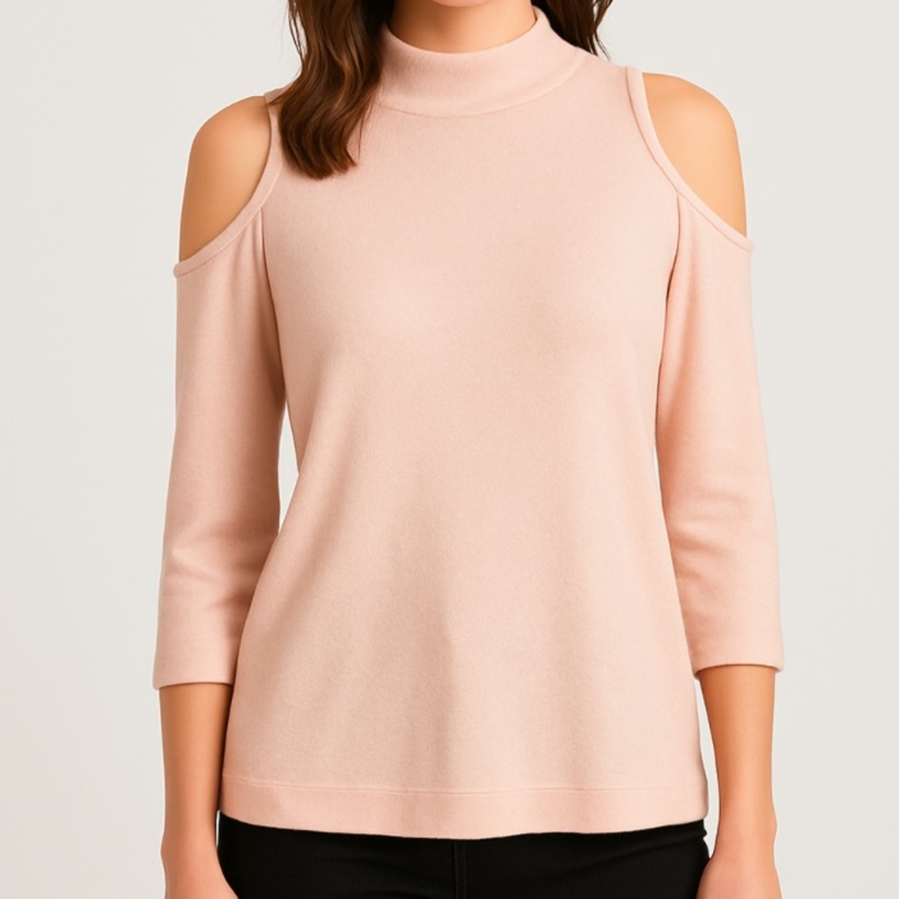 1. State Cold Shoulder Sweater